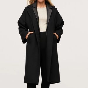 Oversized wool Blend coat